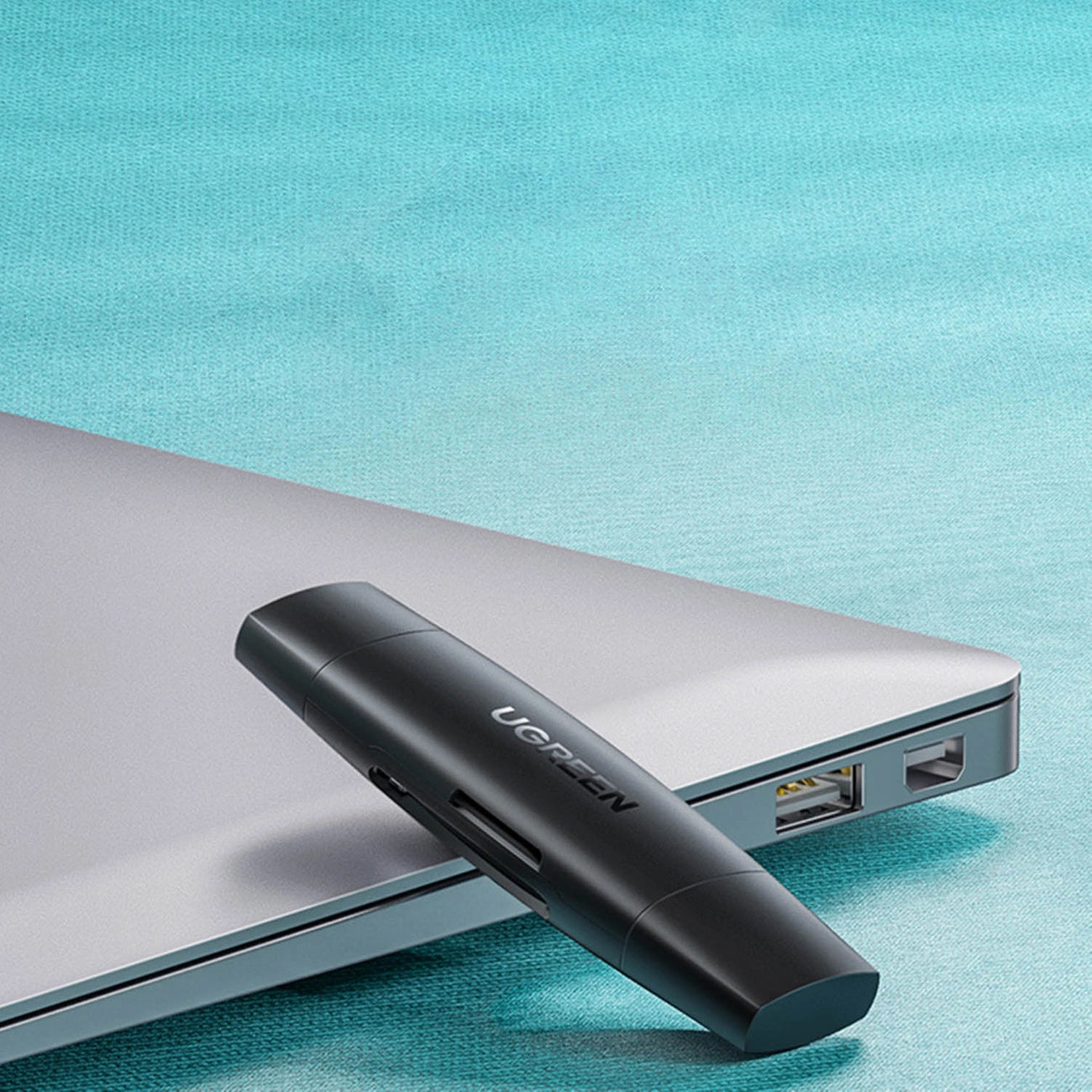USB / USB-C Card Reader UGREEN CM304, SD - microSD, Black