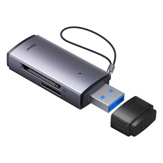 Baseus BS-OH069 USB-Kartenleser, SD - microSD, Grau WKQX060013
