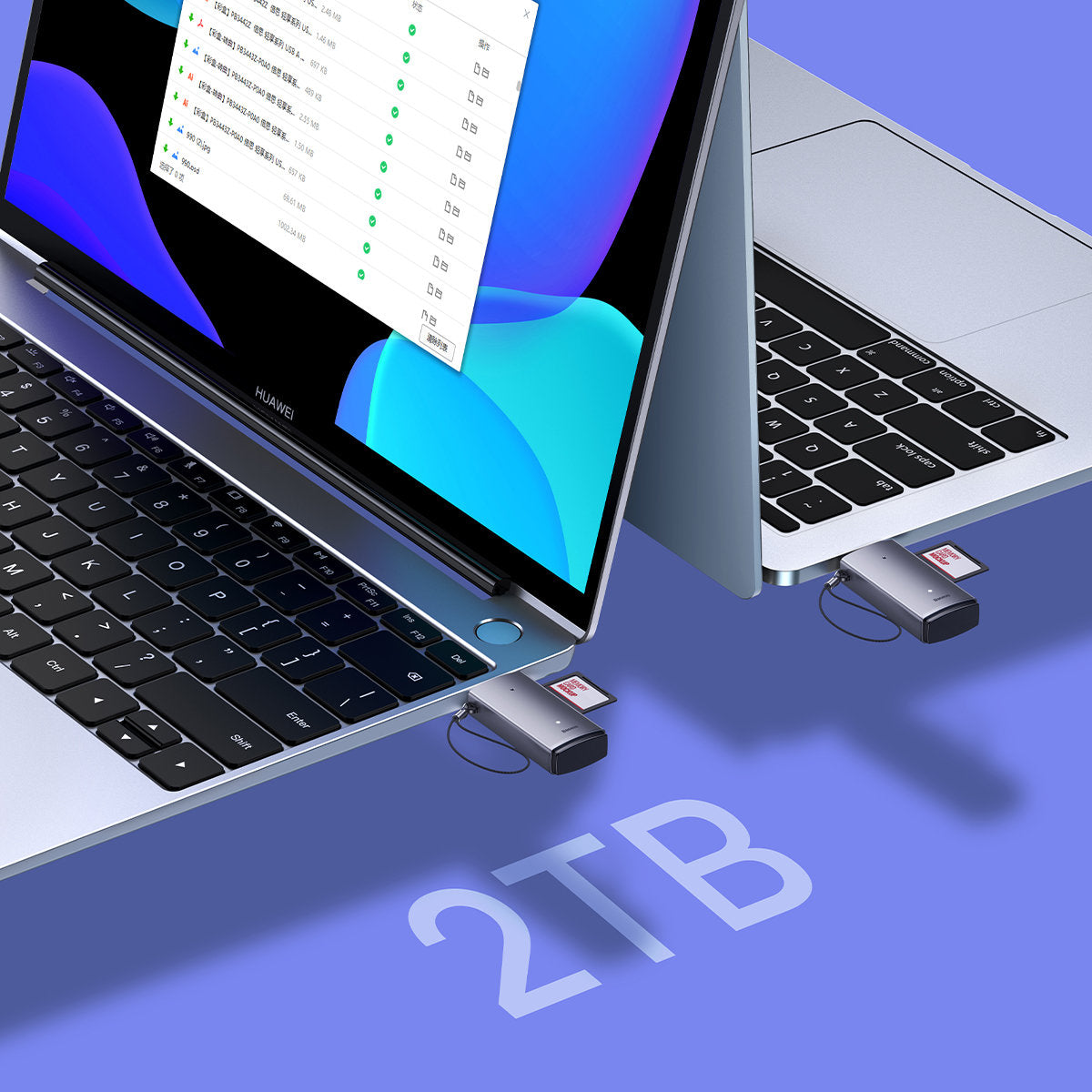 Baseus USB 3.0 Kartenleser | SD & microSD | Plug & Play | Grau
