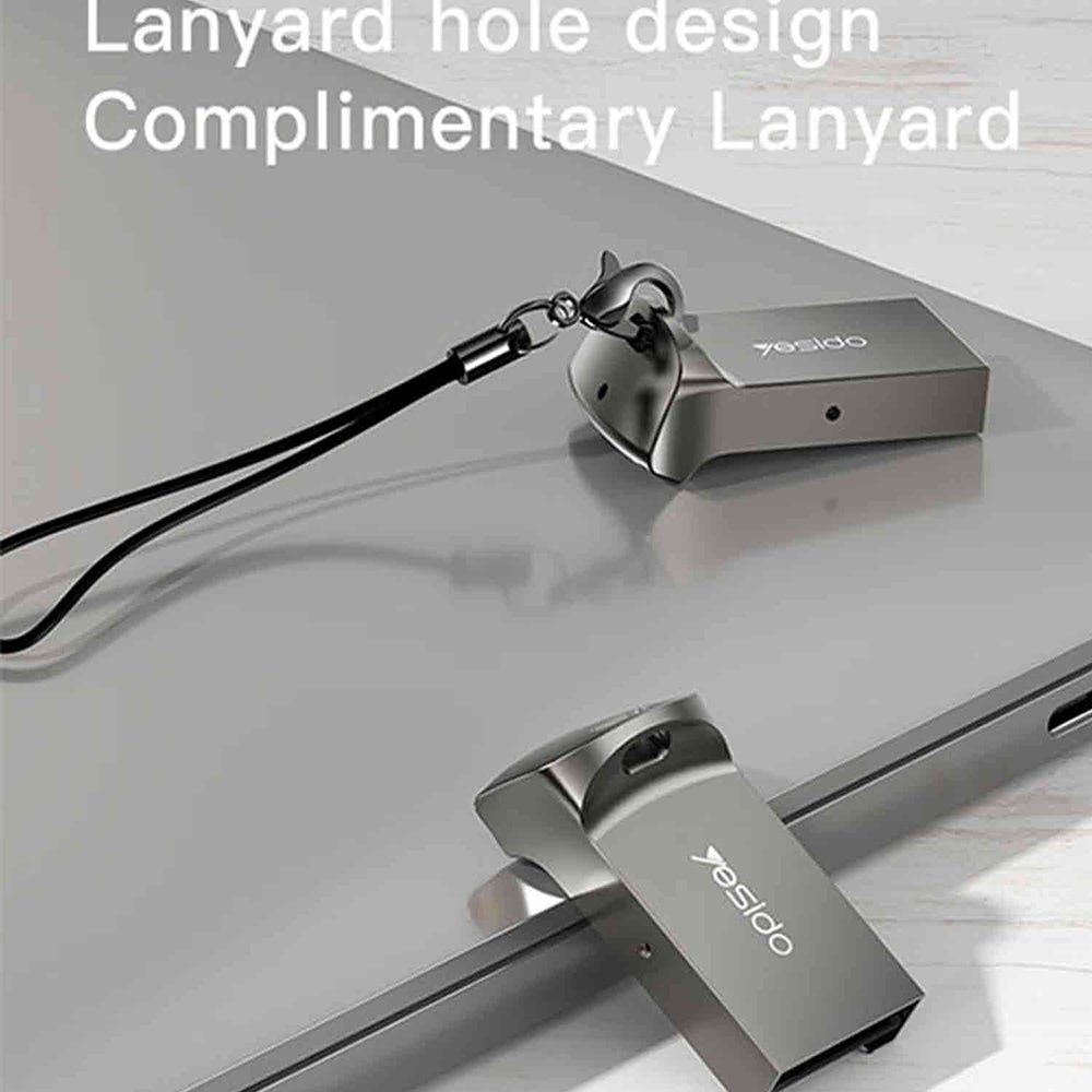 USB-Kartenleser Yesido GS20, microSD, Grau