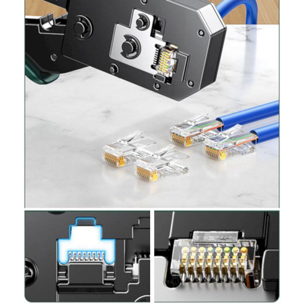 UGREEN NW136 Crimpzange | RJ45 / RJ11 | Grün | Netzwerk-Werkzeug