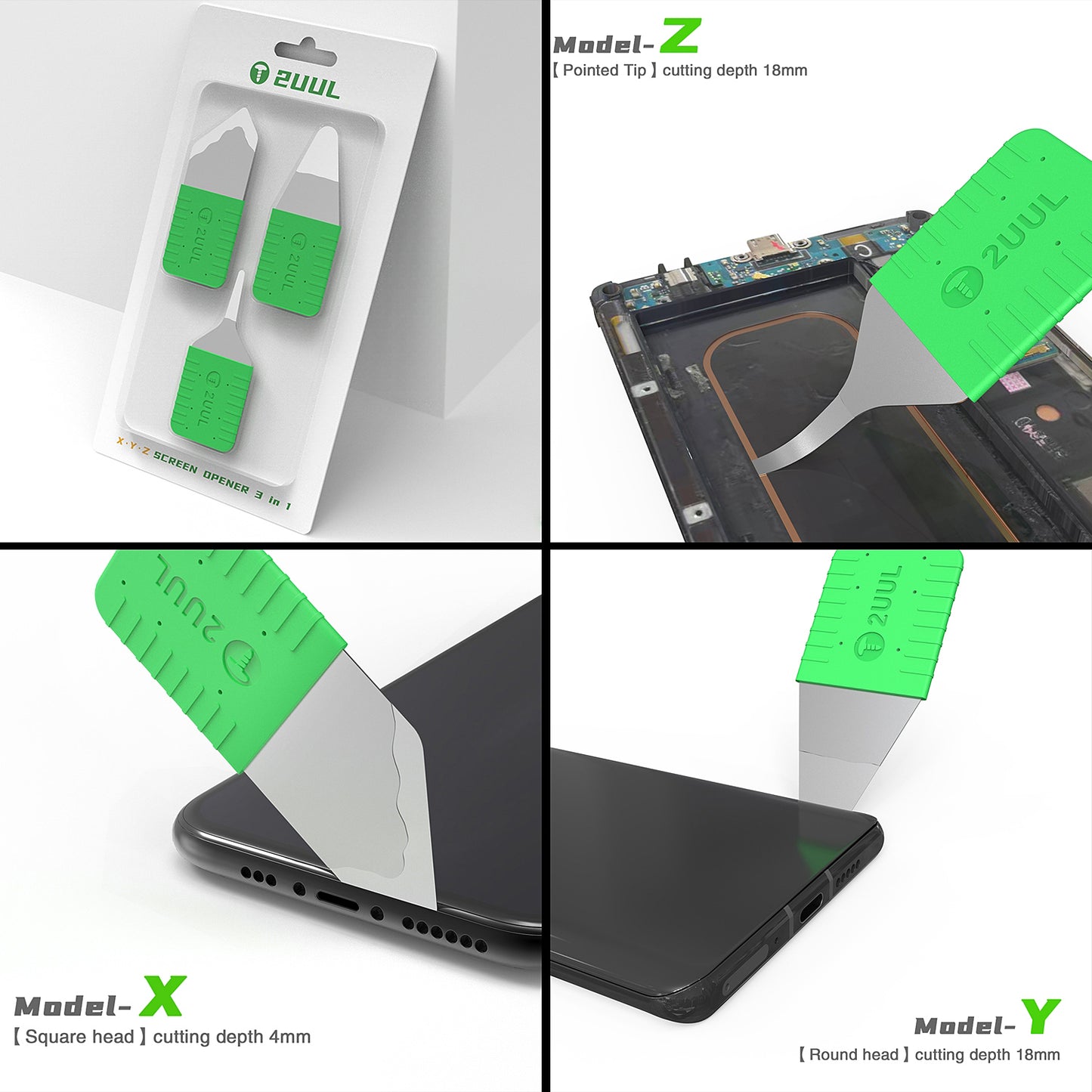 Clips Metall 2UUL DA91, 3in1