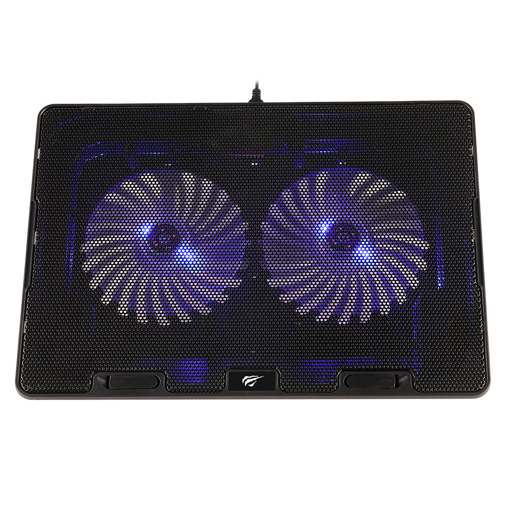 Cooler HAVIT F2083 für Laptop 9 Zoll - 17 Zoll, Schwarz