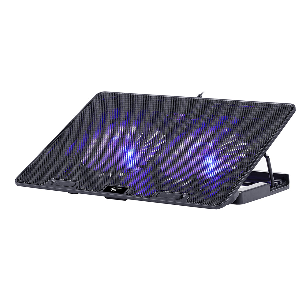 Cooler HAVIT F2083 für Laptop 9 Zoll - 17 Zoll, Schwarz