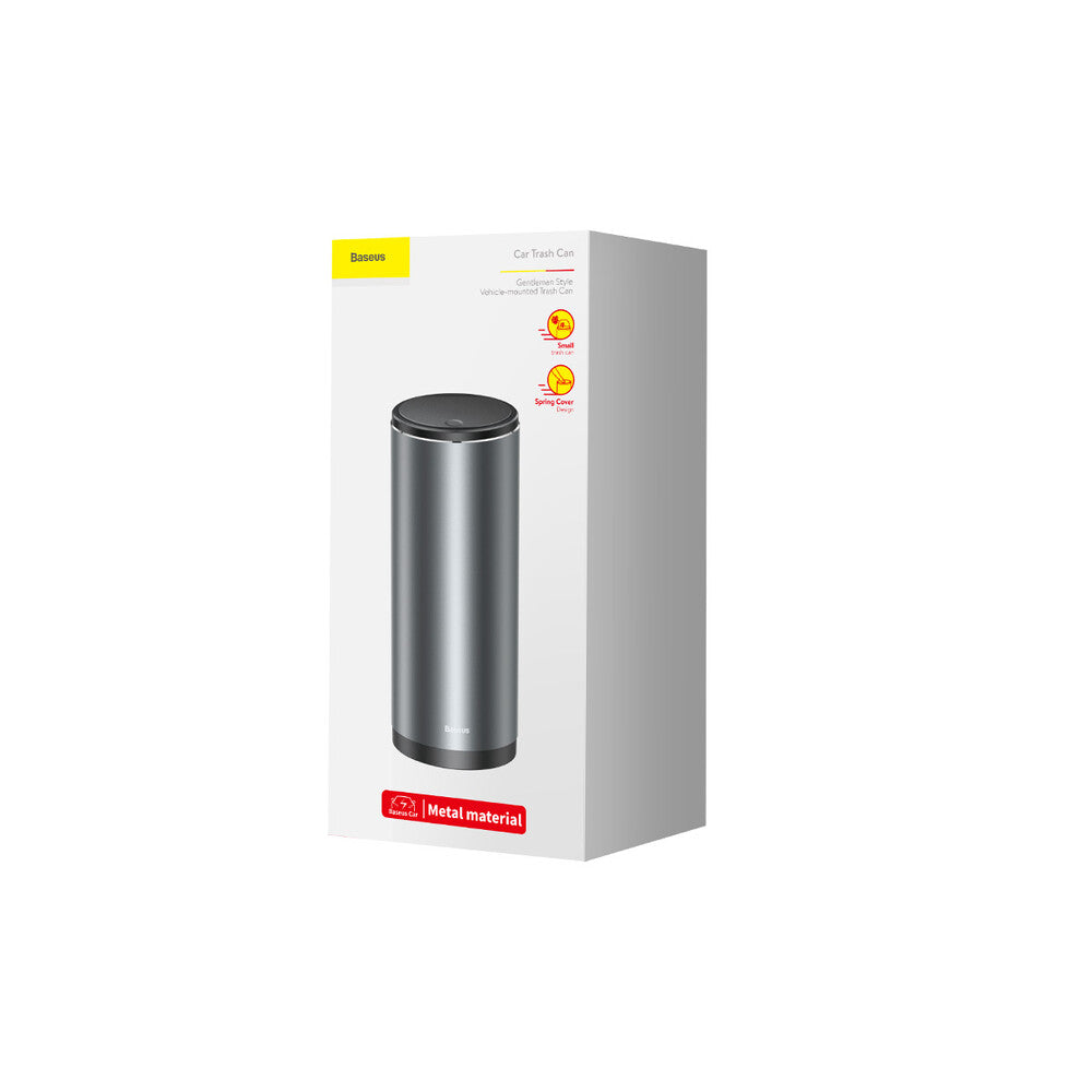 Auto Mülleimer Baseus Gentleman Style mit 30 Müllbeuteln, Grau CRLJT-0G