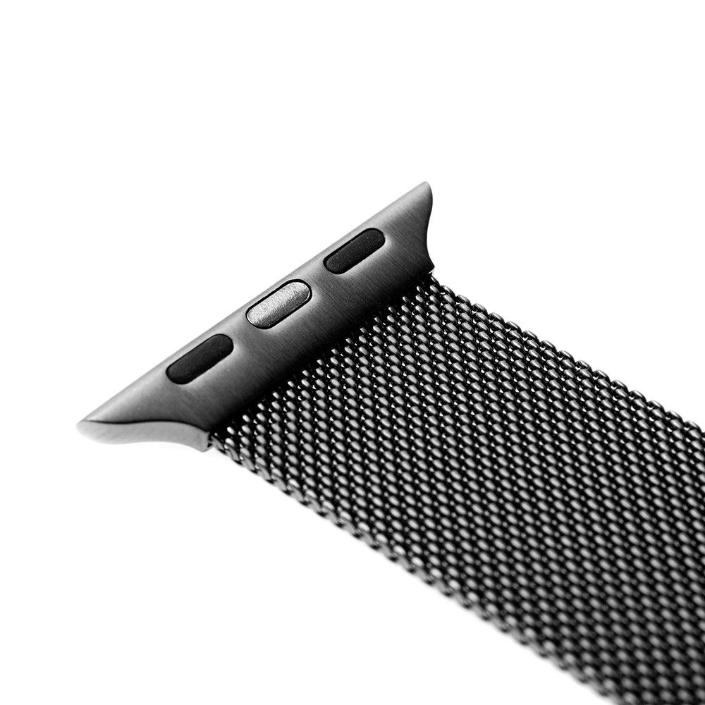 Fixed Mesh Strap for Apple Watch 49mm / 46mm / 45mm / 44mm / 42mm Series, Black