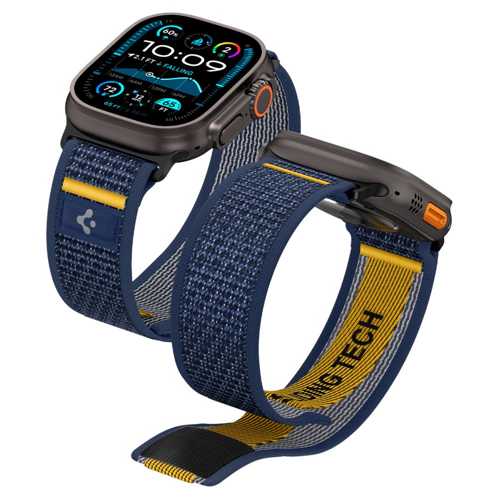 Spigen Athlex Air Armband für Apple Watch 49mm / 46mm / 45mm / 44mm Serie, Marineblau AMP09036