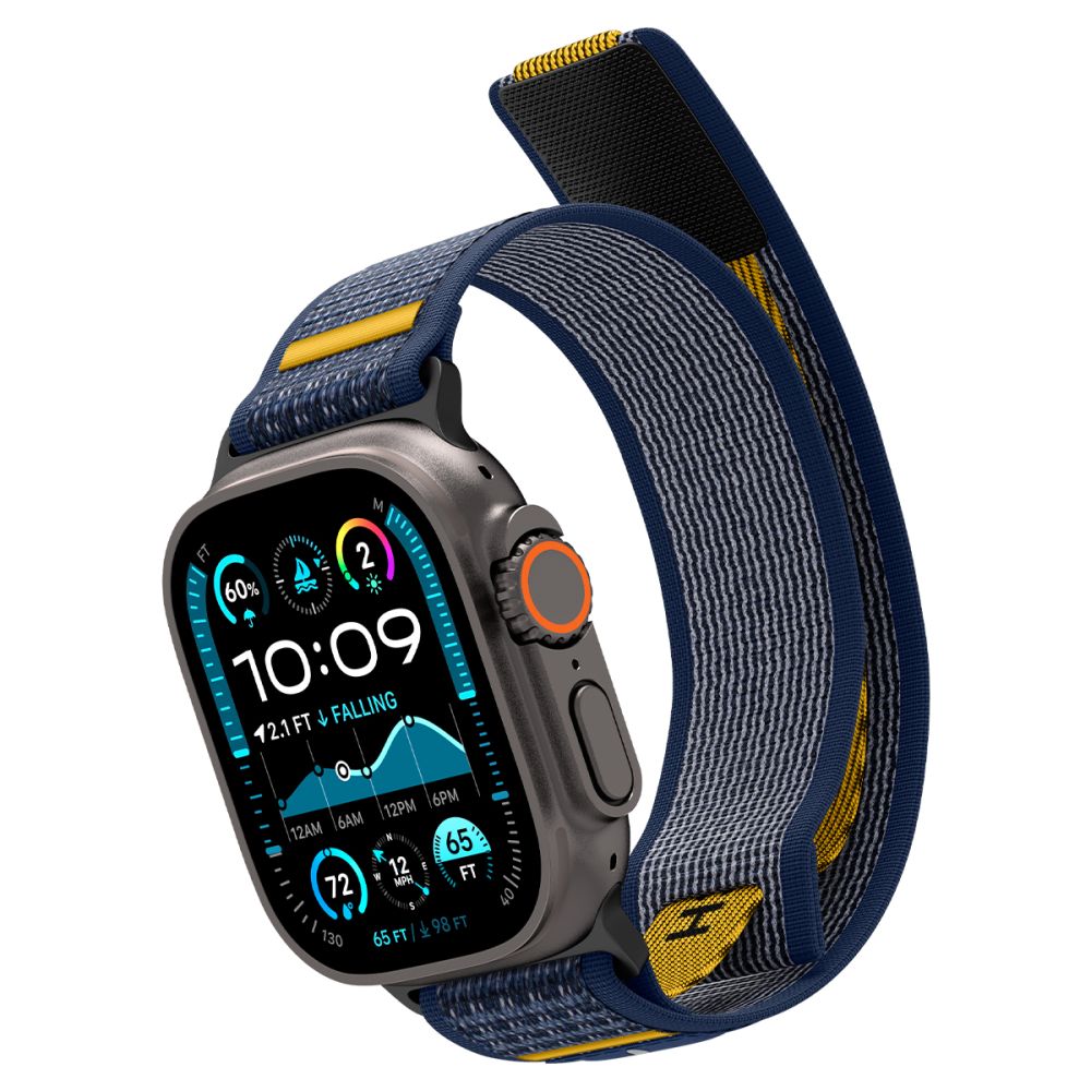 Spigen Athlex Air Armband für Apple Watch 49mm / 46mm / 45mm / 44mm Serie, Marineblau AMP09036