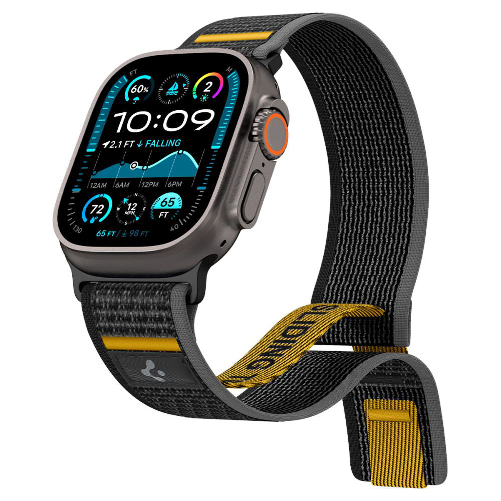 Spigen Athlex Air Armband für Apple Watch 49mm / 46mm / 45mm / 44mm Serie, Schwarz AMP09033