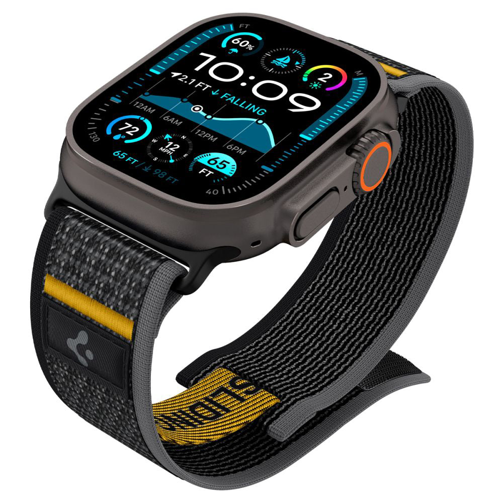 Spigen Athlex Air Armband für Apple Watch 49mm / 46mm / 45mm / 44mm Serie, Schwarz AMP09033