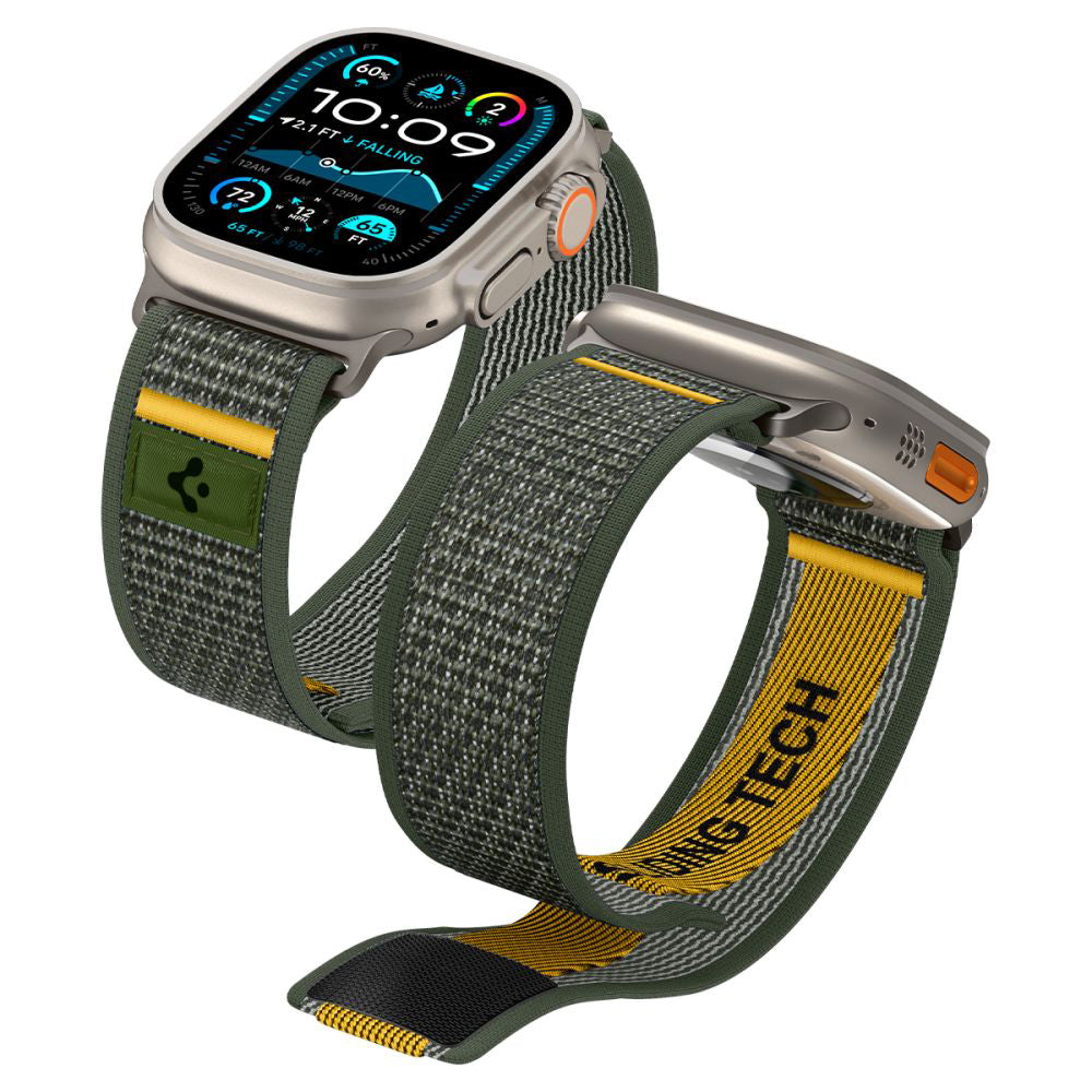 Spigen Athlex Air Strap for Apple Watch 49mm / 46mm / 45mm / 44mm Series, Green AMP09035