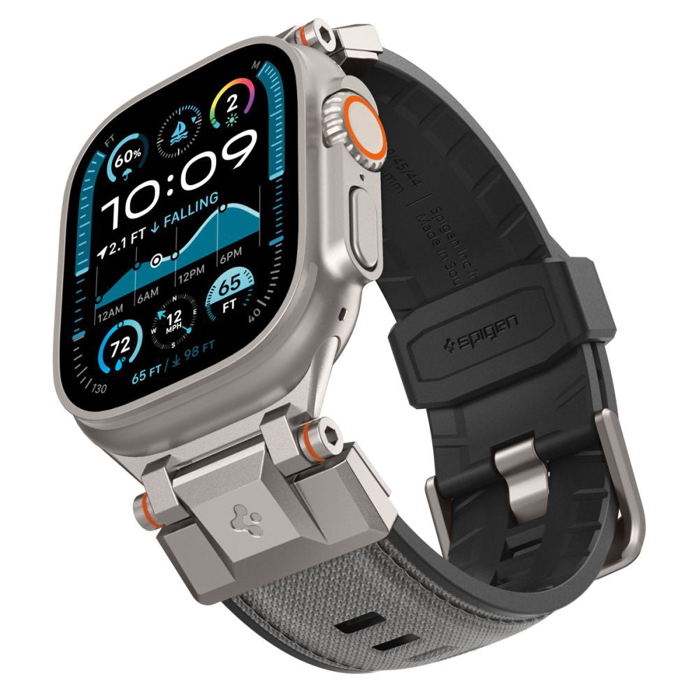 Spigen DuraPro Armor Gurt für Apple Watch 49mm / 46mm / 45mm / 44mm / 42mm Serie, Grau AMP09104