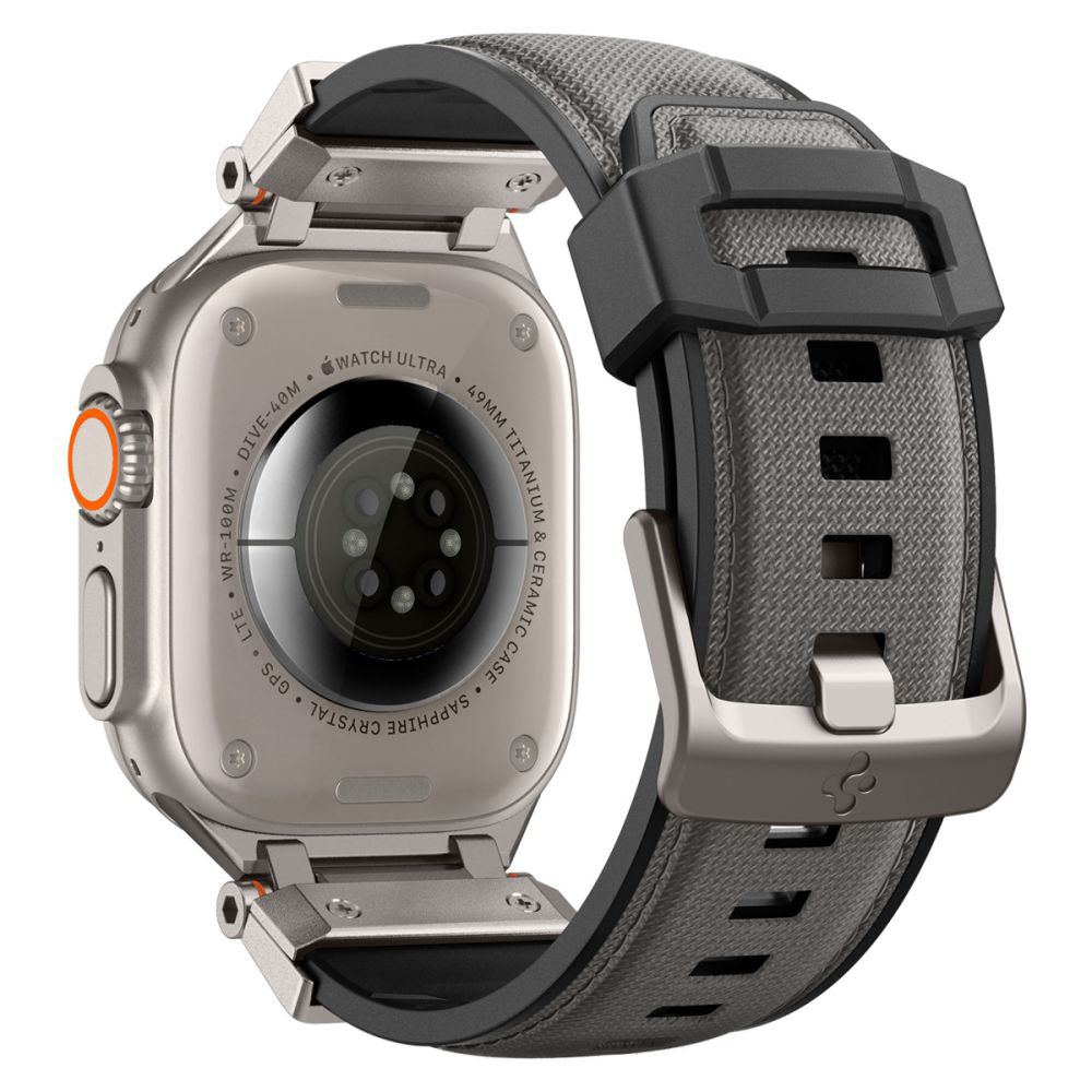 Spigen DuraPro Armor Gurt für Apple Watch 49mm / 46mm / 45mm / 44mm / 42mm Serie, Grau AMP09104