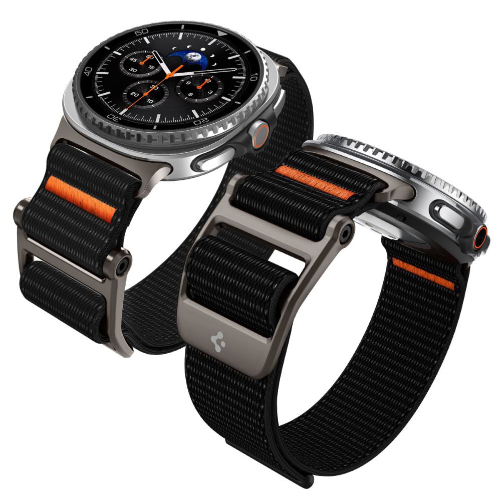 Spigen DuraPro Flex Strap for Samsung Galaxy Watch8 / Watch8 Classic Series, Black AMP10116