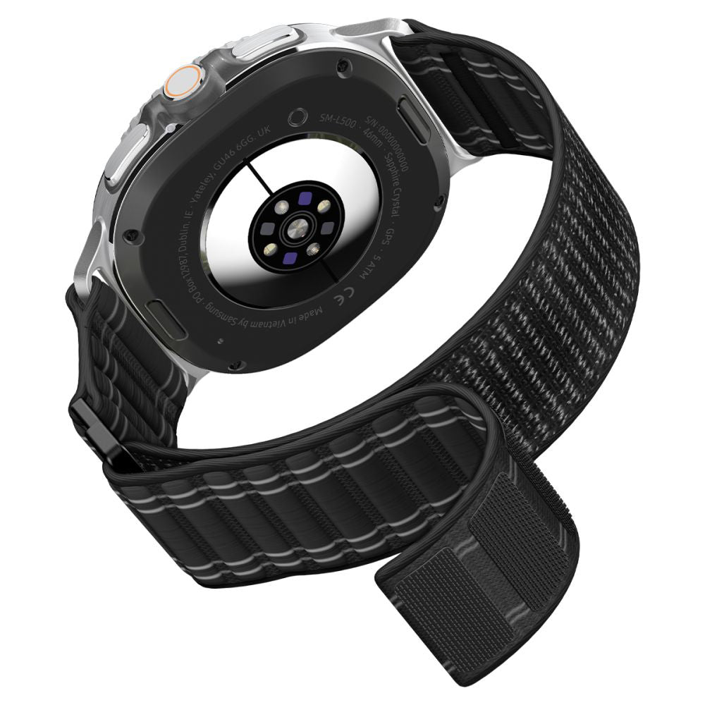 Spigen WBF0 Armband für Samsung Galaxy Watch8 / Watch8 Classic Series, Schwarz AMP10153