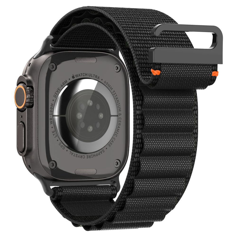Spigen WBF1 Strap for Apple Watch 49mm / 46mm / 45mm / 44mm Series, Black AMP10144