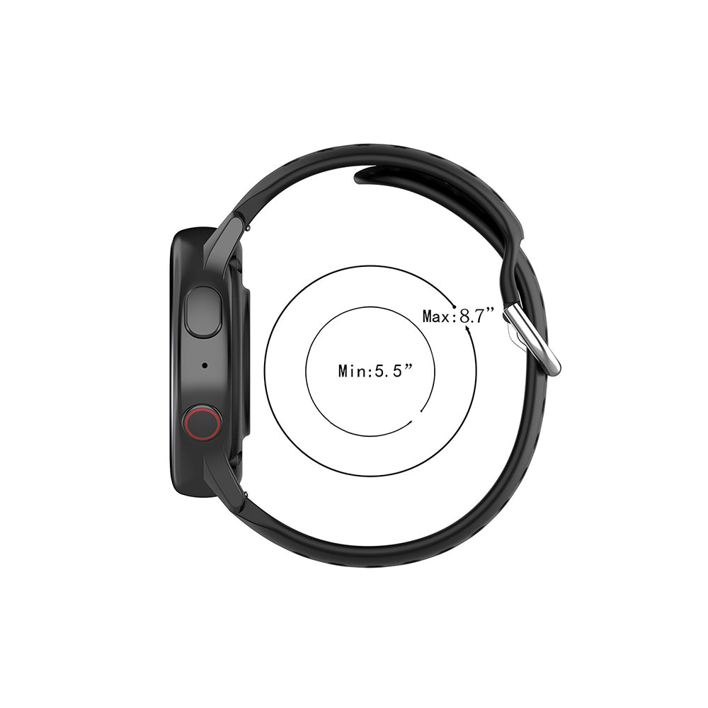 Techsuit W004 Armband für Samsung Galaxy Watch / Huawei Watch Series, 22mm, Dunkelblau