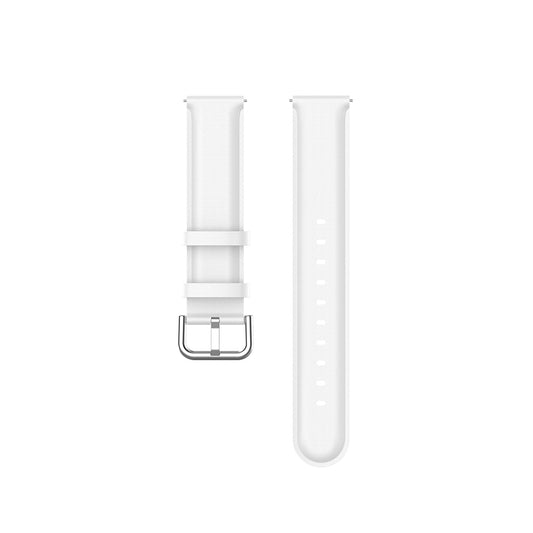 Techsuit W007PU Armband für Samsung Galaxy Watch / Huawei Watch Series, 22mm, Weiß