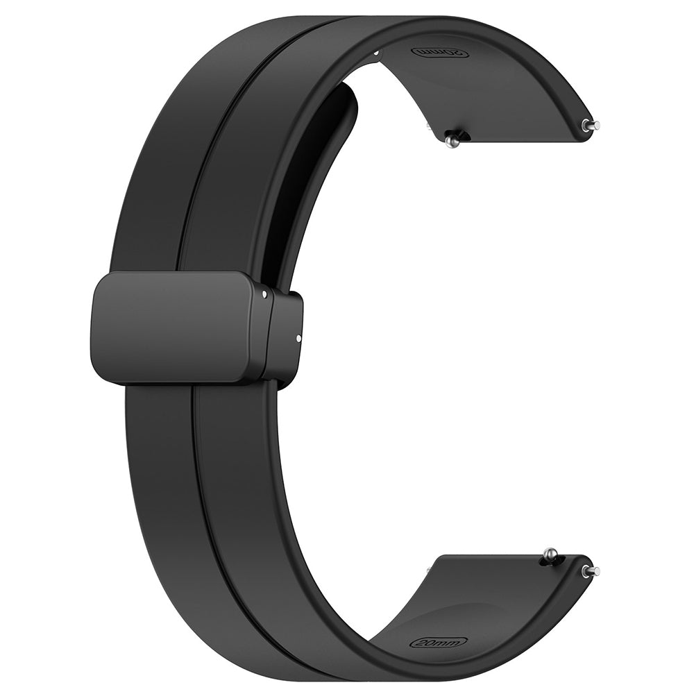 Techsuit W011 Armband für Huawei Watch / Garmin Watch Series, 18mm, Schwarz