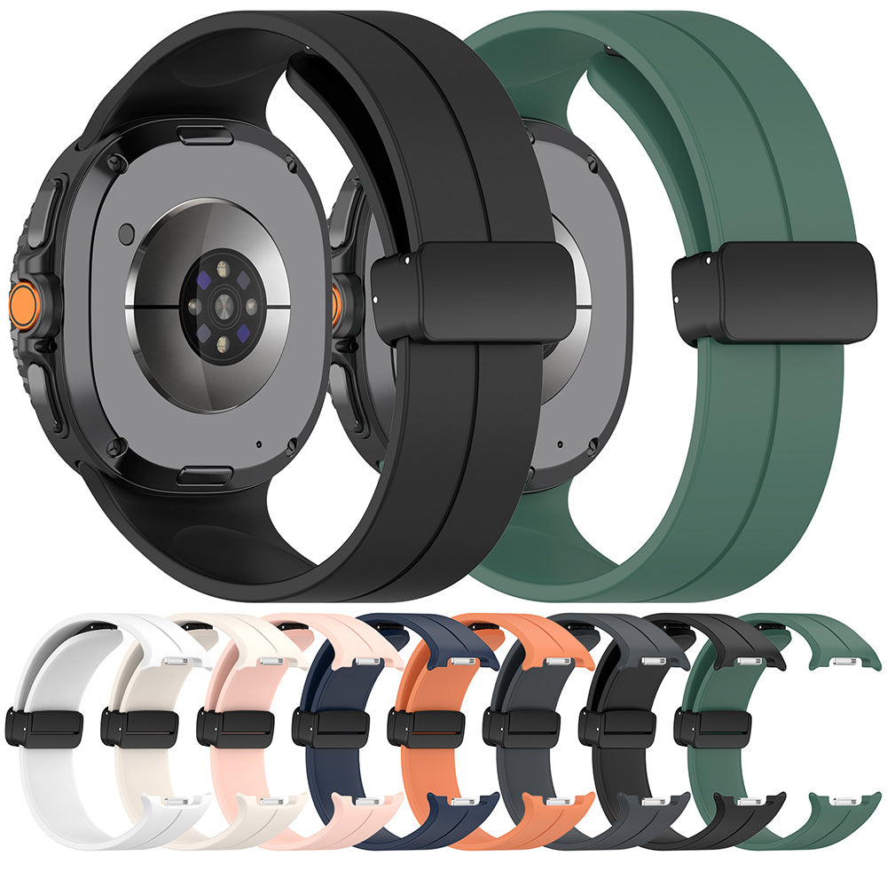 Techsuit W011 Armband für Samsung Galaxy Watch8 / Watch8 Classic Series, Schwarz