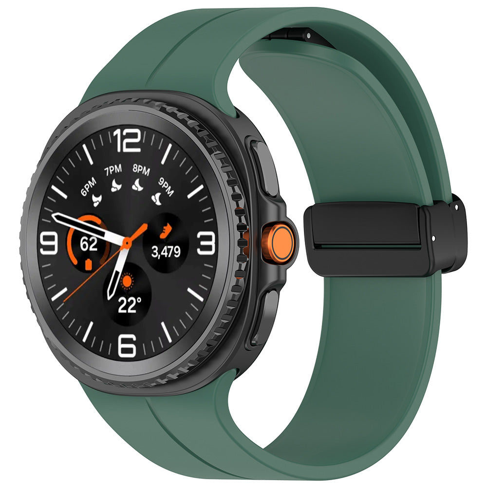 Techsuit W011 Armband für Samsung Galaxy Watch8 / Watch8 Classic Series, Dunkelgrün