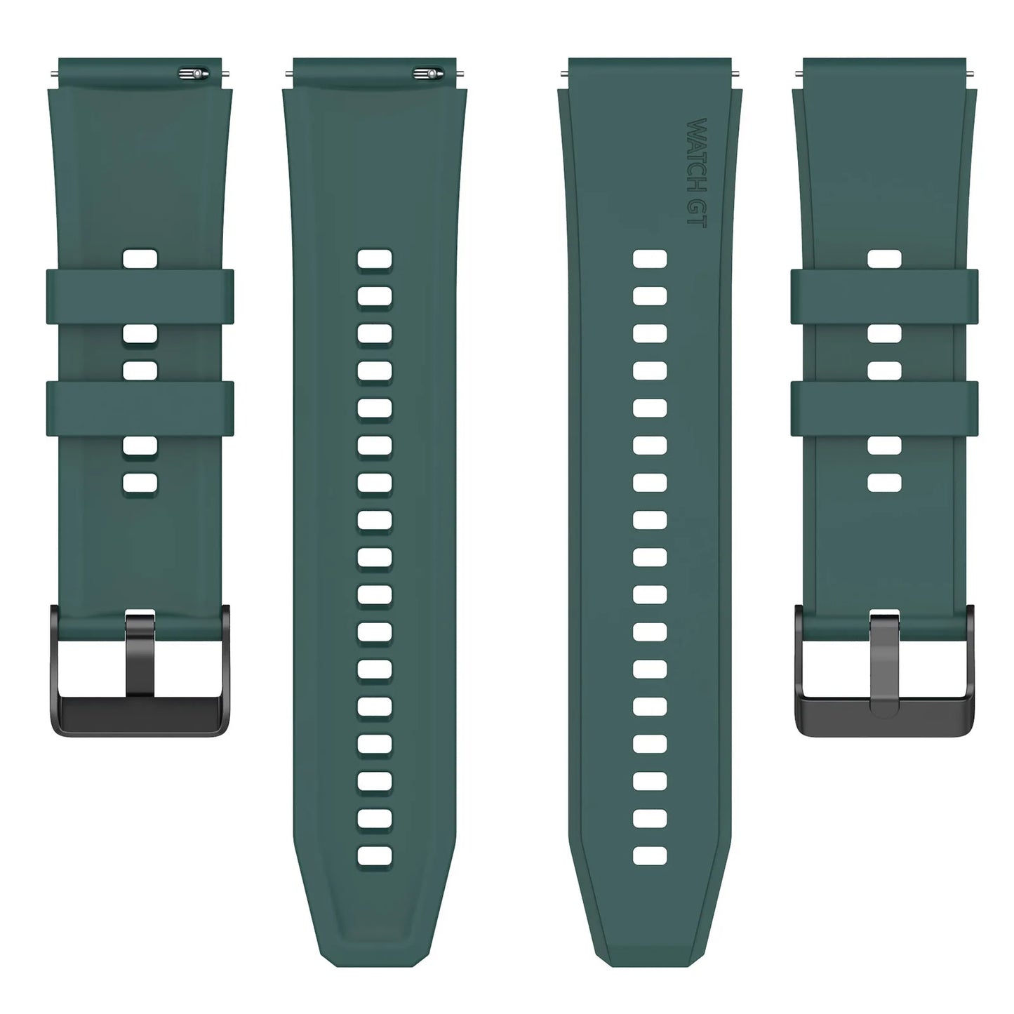 Techsuit W026 Armband für Samsung Galaxy Watch / Huawei Watch Series, 20mm, Dunkelgrün