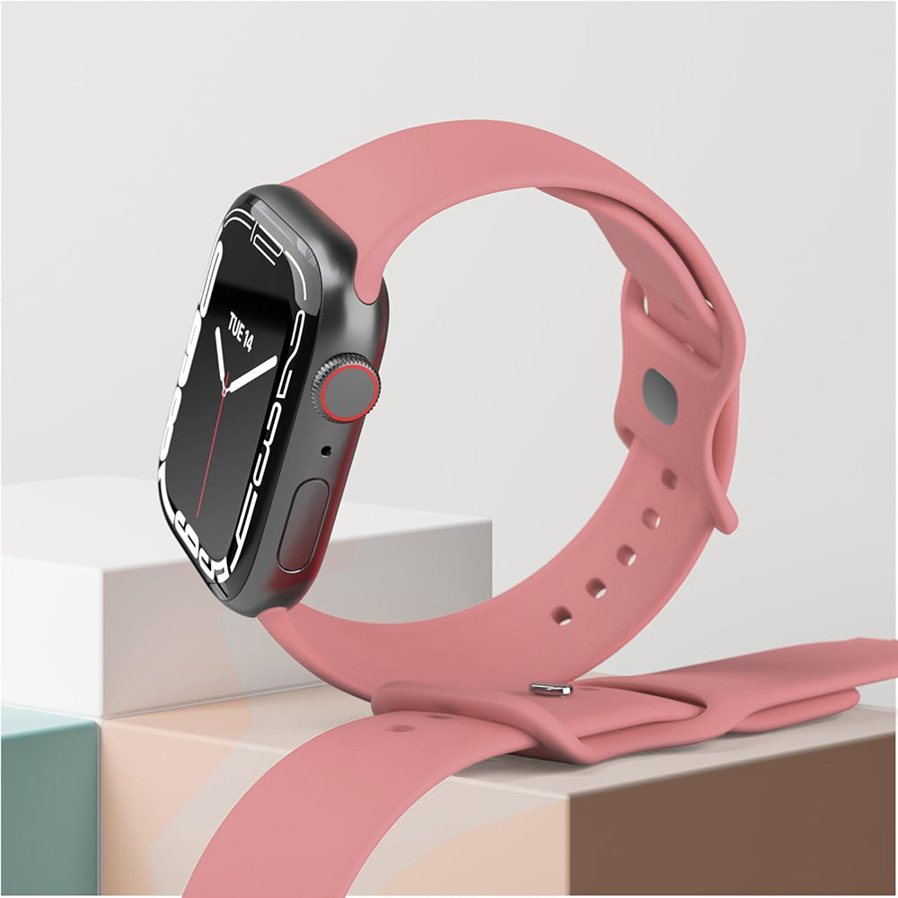 Techsuit W031 Armband für Apple Watch 42mm / 41mm / 40mm / 38mm Serie, Rosa