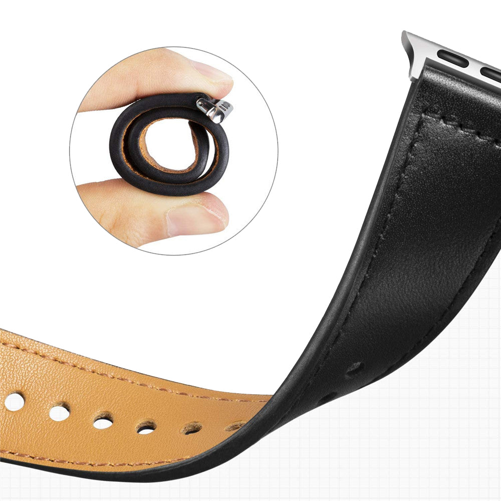 Techsuit W033 Strap for Apple Watch 49mm / 46mm / 45mm / 44mm / 42mm Series, Black