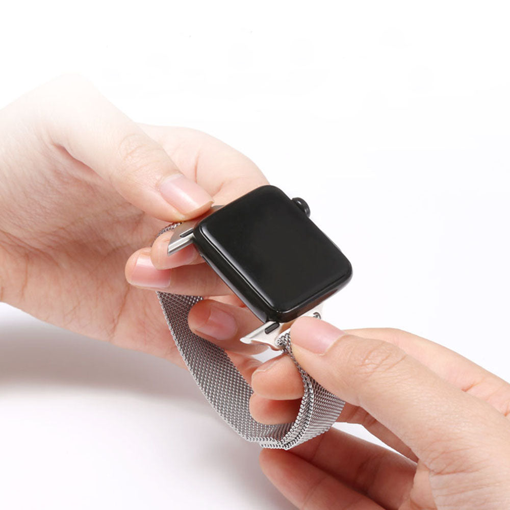 Techsuit W034 Armband für Apple Watch 49mm / 46mm / 45mm / 44mm / 42mm Serie, Rosa