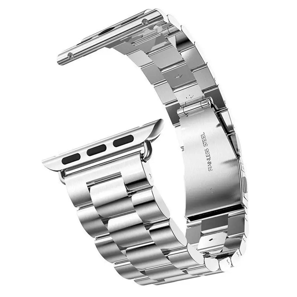 Techsuit W036 Armband für Apple Watch 42mm / 41mm / 40mm / 38mm Serie, Silberfarben