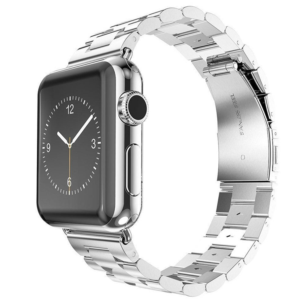 Techsuit W036 Armband für Apple Watch 42mm / 41mm / 40mm / 38mm Serie, Silberfarben