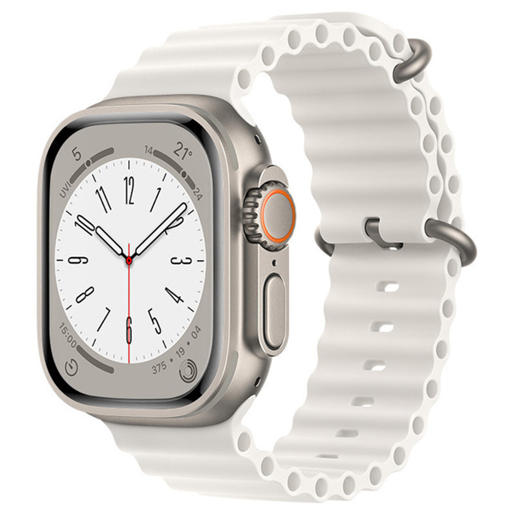 Techsuit W038 Armband für Apple Watch 42mm / 41mm / 40mm / 38mm Serie, Weiß