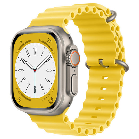 Techsuit W038 Armband für Apple Watch 42mm / 41mm / 40mm / 38mm Serie, Gelb