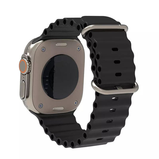 Techsuit W038 Armband für Apple Watch 42mm / 41mm / 40mm / 38mm Serie, Schwarz