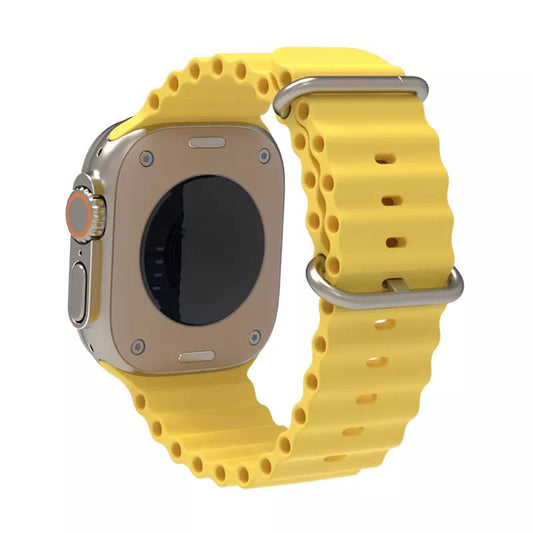 Techsuit W038 Armband für Apple Watch 49mm / 46mm / 45mm / 44mm / 42mm Serie, Gelb