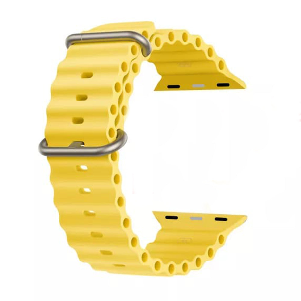 Techsuit W038 Armband für Apple Watch 49mm / 46mm / 45mm / 44mm / 42mm Serie, Gelb