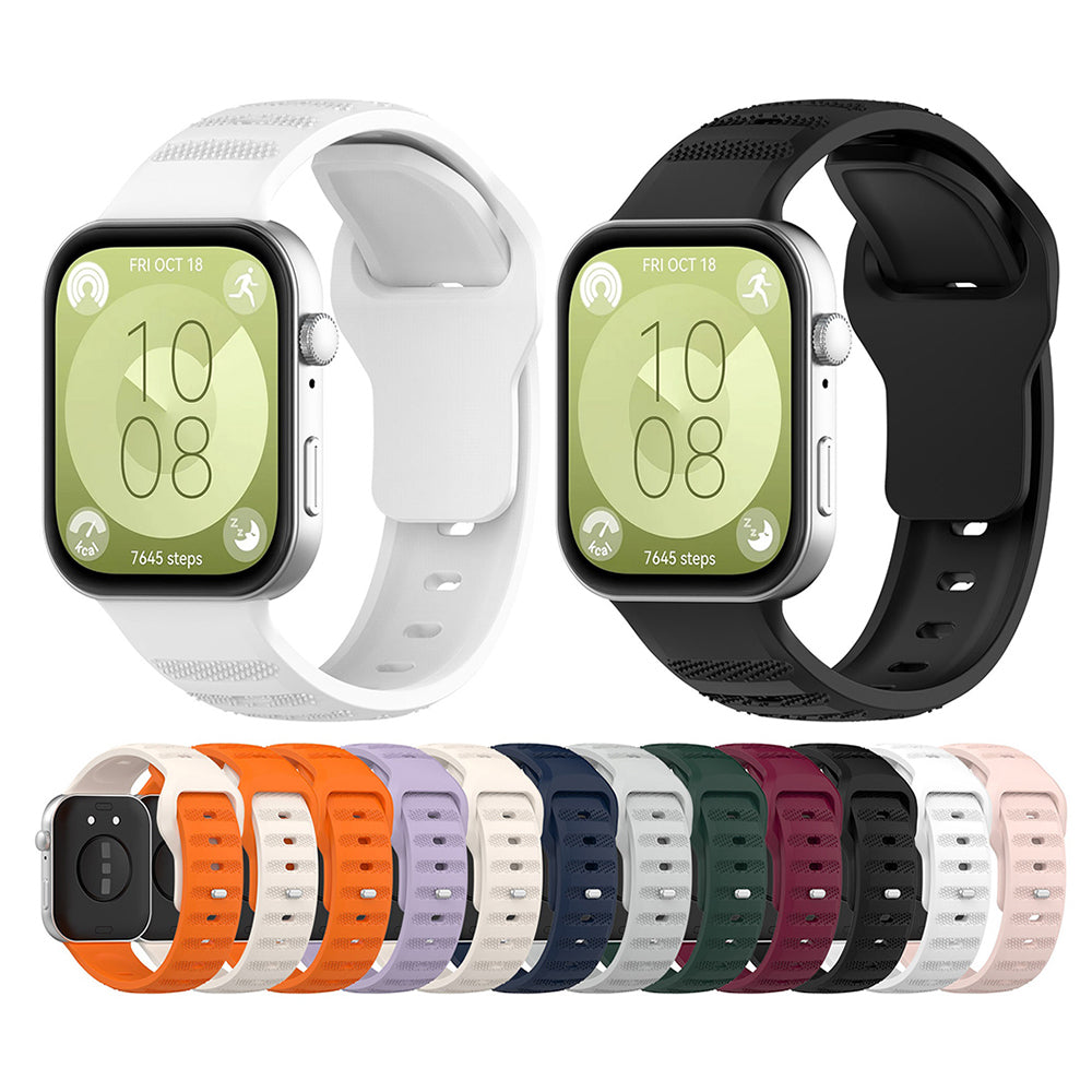 Techsuit W050 Armband für Huawei Watch Fit 4 Pro / Fit 4 / Fit 3, Schwarz