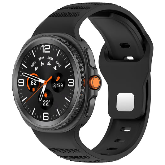 Techsuit W050 Armband für Samsung Galaxy Watch 8 Classic / Watch8 44mm / Watch 8 40mm, Schwarz