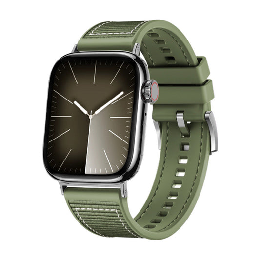 Techsuit W051 Armband für Apple Watch 49mm / 46mm / 45mm / 44mm / 42mm Serie, Grün