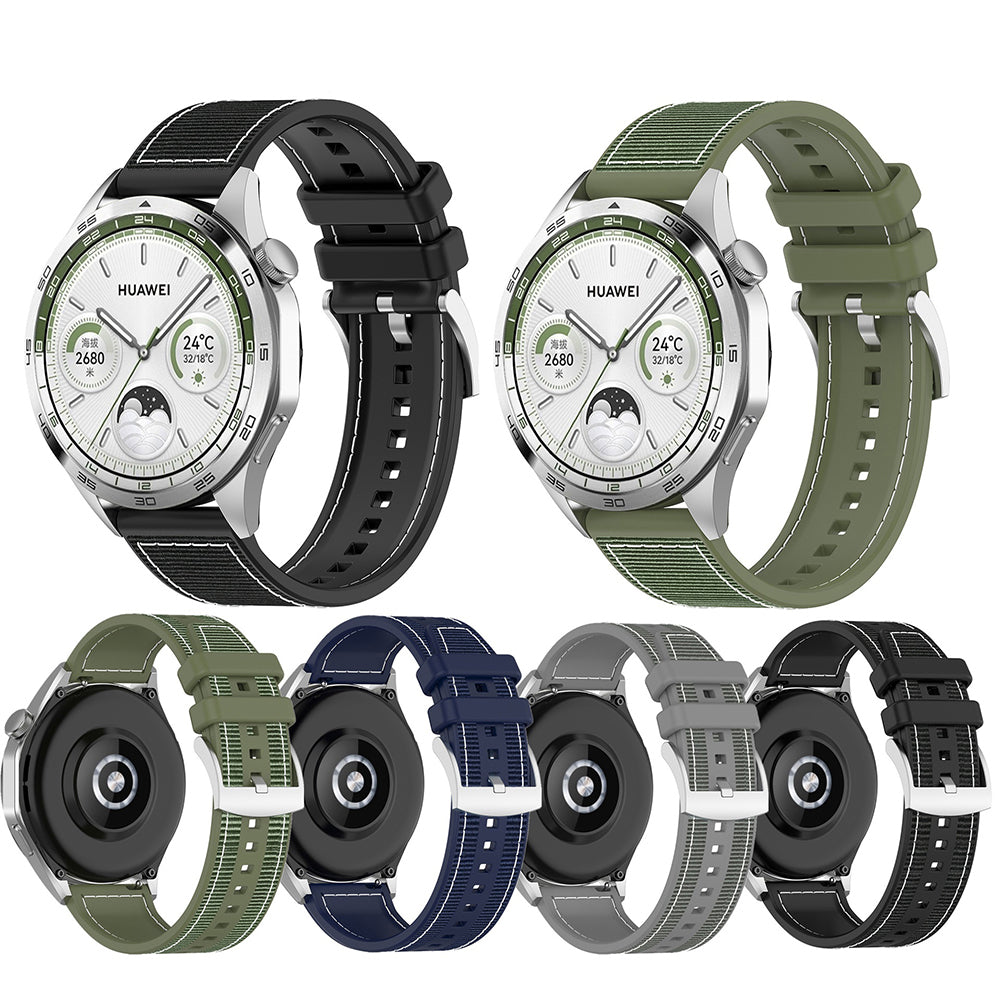 Techsuit W051 Armband für Huawei Watch / Xiaomi Watch Series, 22mm, Dunkelblau