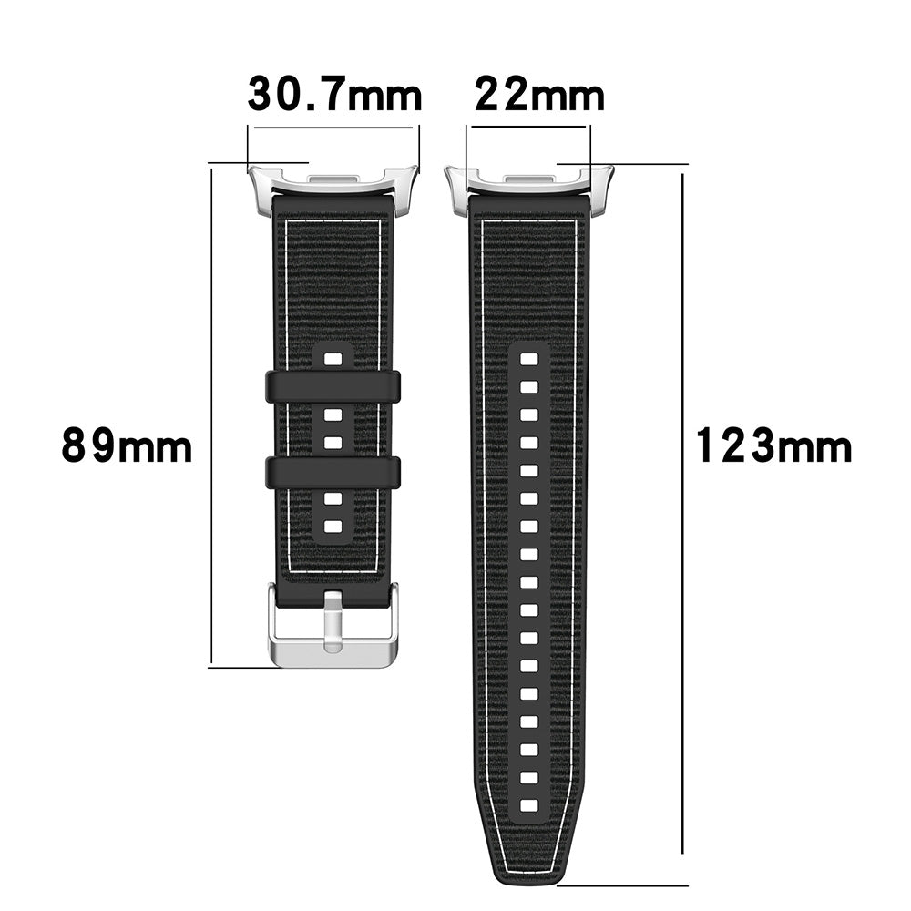 Techsuit W051 Armband für Samsung Galaxy Watch8 / Watch8 Classic Series, Schwarz