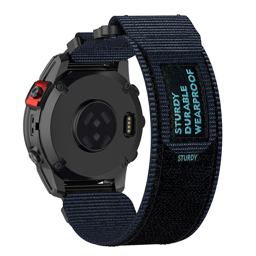 Techsuit W057 Armband für Garmin Watch Fenix / Forerunner Serie, 22mm, Marineblau