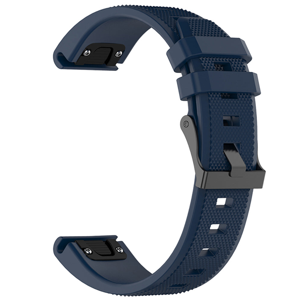 Techsuit W058 Armband für Garmin Watch Fenix / Forerunner Serie, 22mm, Marineblau