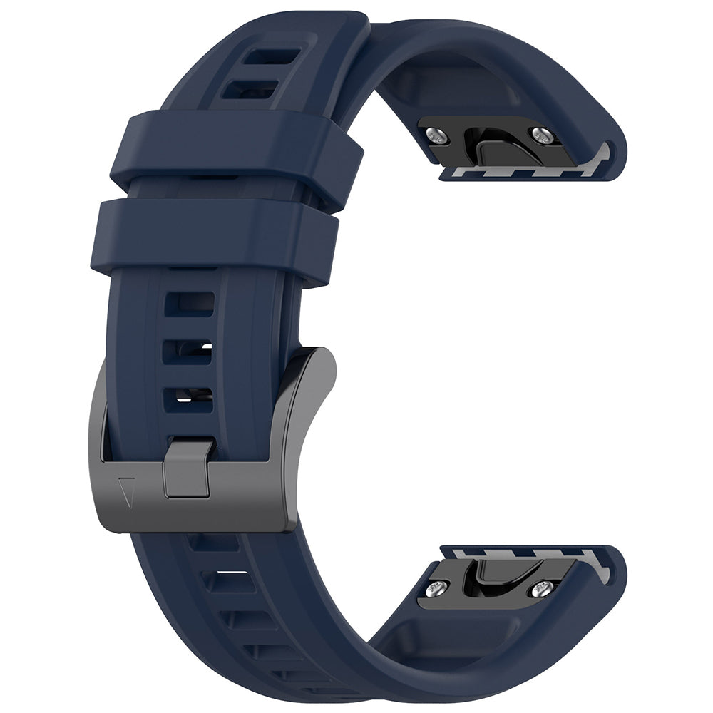 Techsuit W060 Armband für Garmin Watch Fenix / Forerunner Serie, 22mm, Marineblau