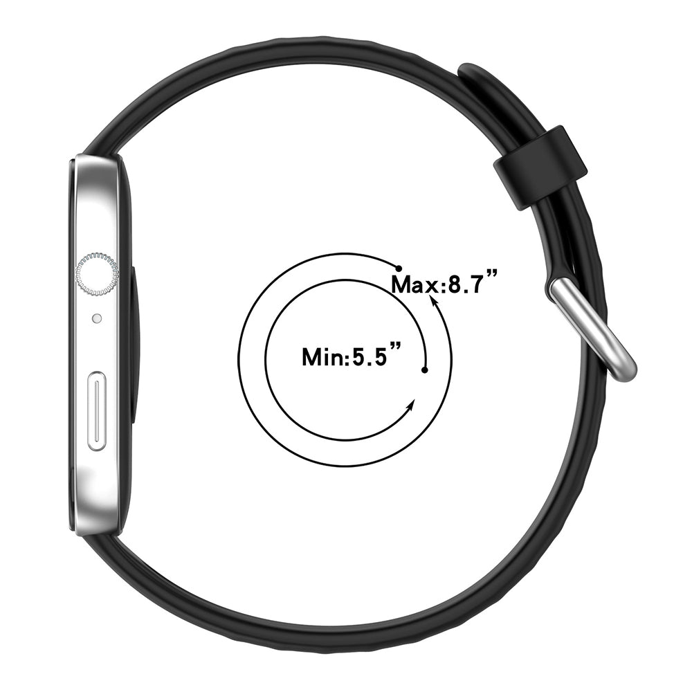 Techsuit W061 Armband für Huawei Watch Fit 4 Pro / Fit 4 / Fit 3, Schwarz