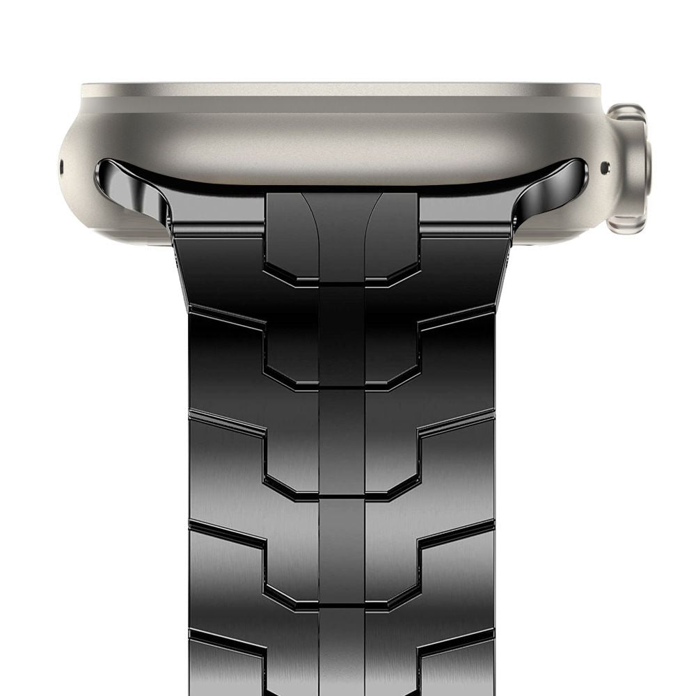Techsuit W063 Armband für Apple Watch 49mm / 46mm / 45mm / 44mm / 42mm Serie, Schwarz