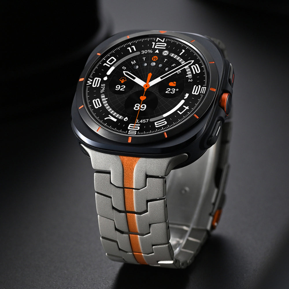 Techsuit W063 Armband für Samsung Galaxy Watch Ultra, Silber