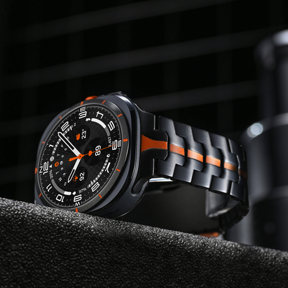 Techsuit W063 Armband für Samsung Galaxy Watch Ultra, Schwarz