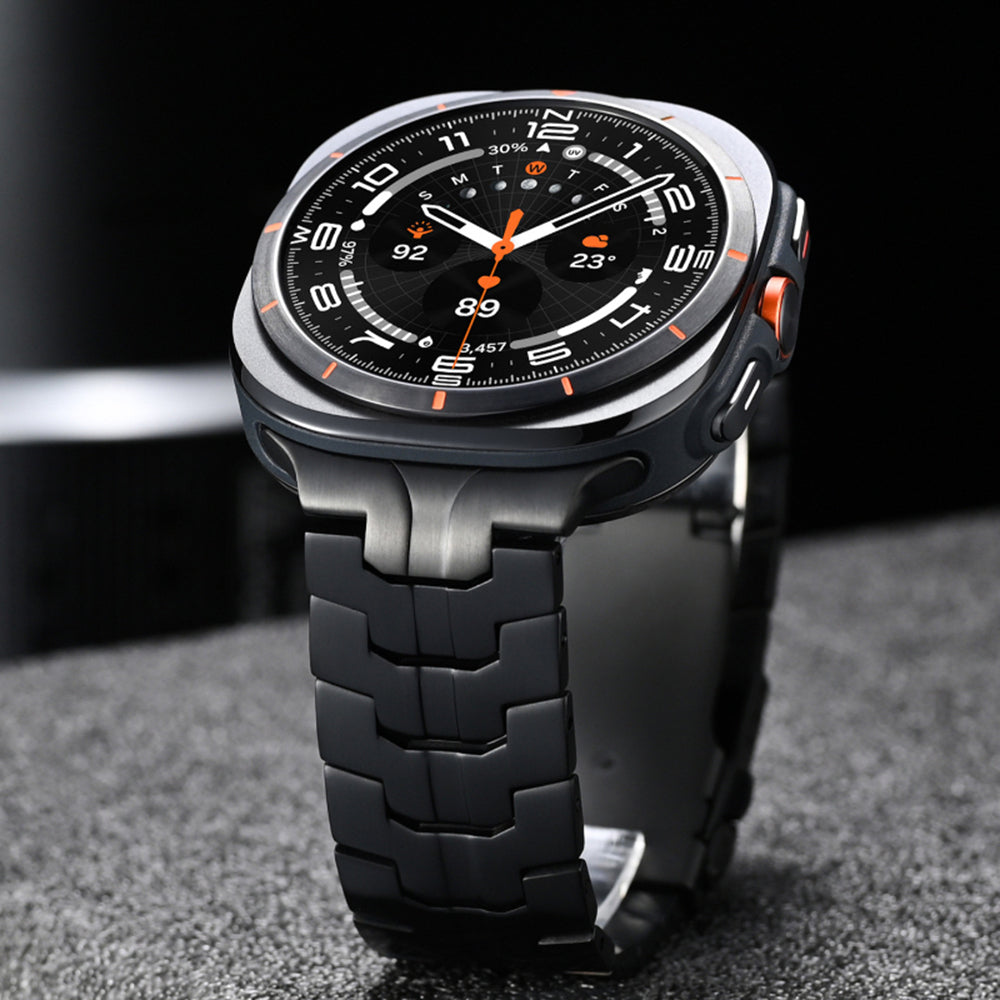 Techsuit W063 Armband für Samsung Galaxy Watch Ultra, Schwarz