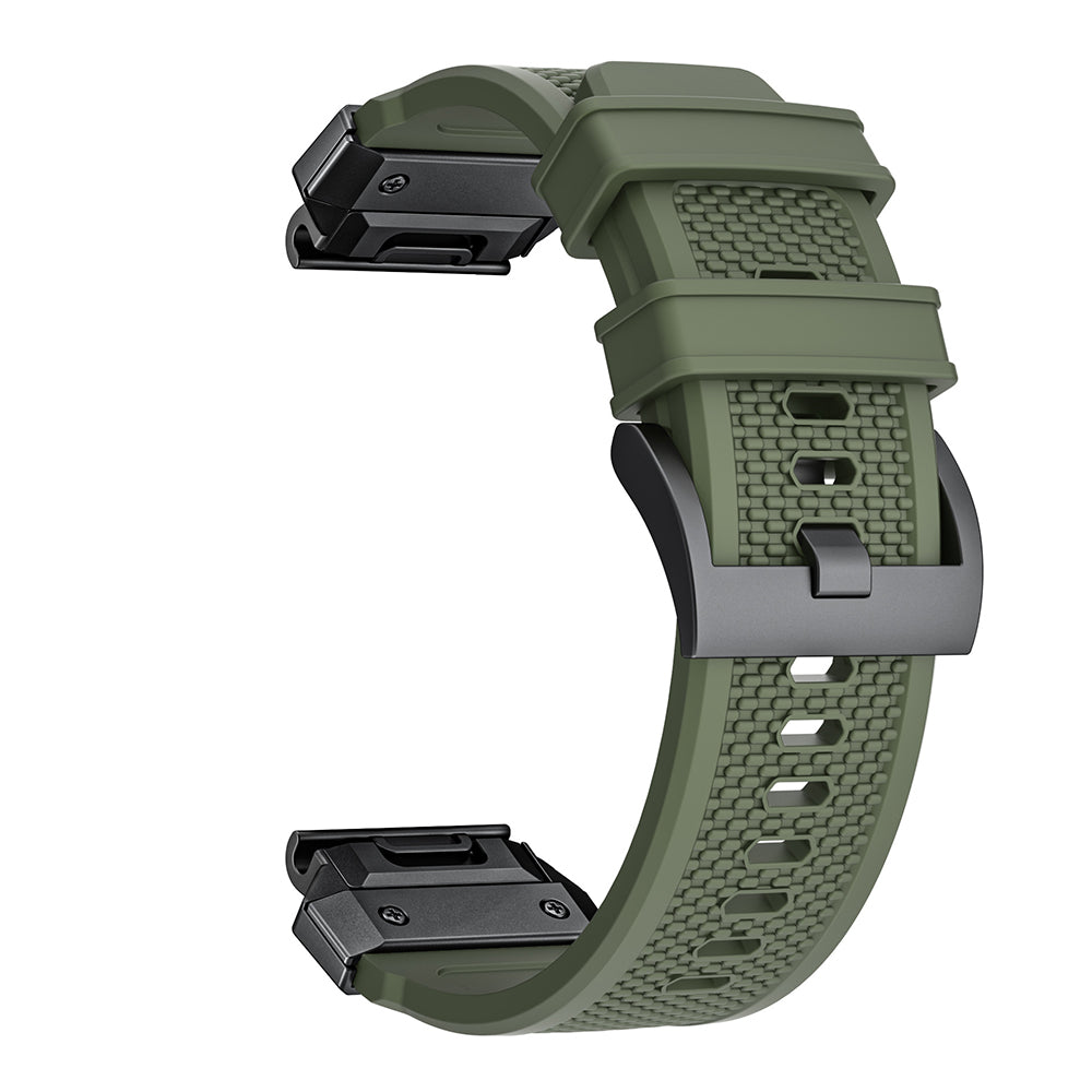 Techsuit W068 Armband für Garmin Watch Fenix Series, 26mm, Schwarz